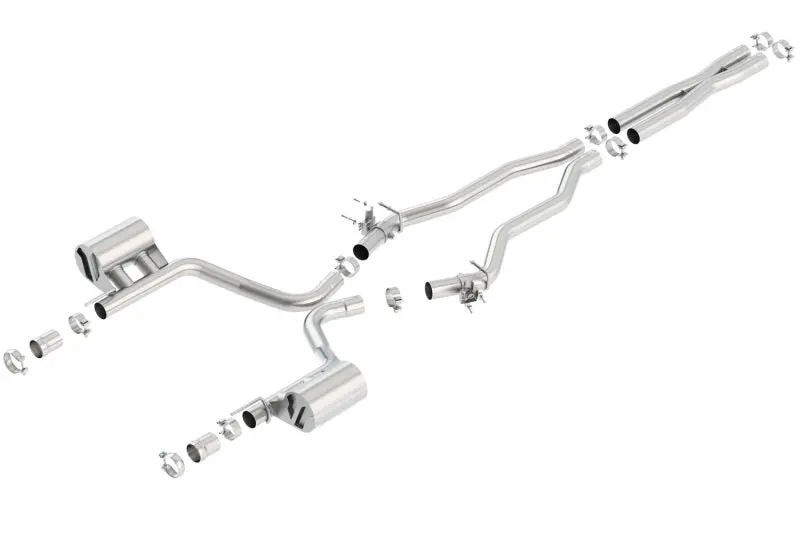 Borla 15-16 Dodge Charger Srt 392 6.4L No Tip Single Split Rear Exit Atak W/ Valves Exhaust 1