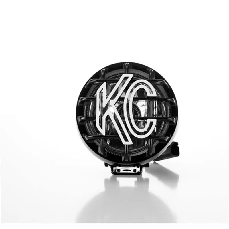 Kc Hilites Rally 400 4In. Round Halogen Light 55W Spread Beam (Single) - Black 1