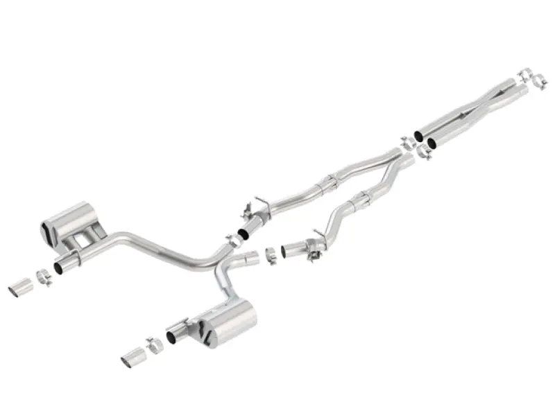 Borla 2017 Dodge Charger R/T 5.7L Atak Catback Exhaust W/O Tips (W/Mds Valves Only) 1