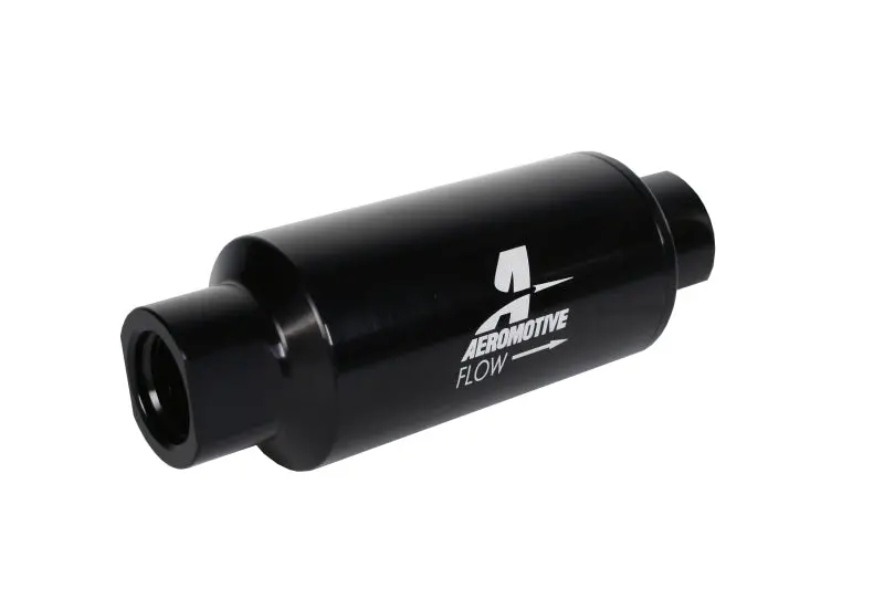 Aeromotive In-Line Filter 10An 10 Micron Microglass Element Bright-Dip Black 2In Od 1