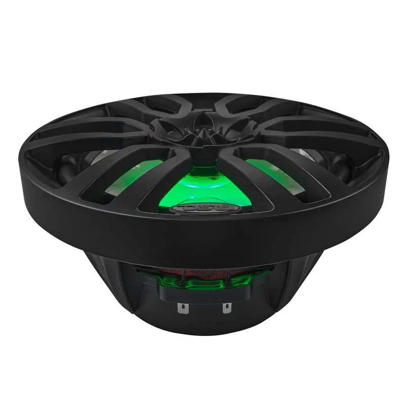 Ds18 Nxl Series Coaxial Marine Speakers W/ Rgb Lights 8In 2-Way 125 Watts Rms 4 Ohm Black 1