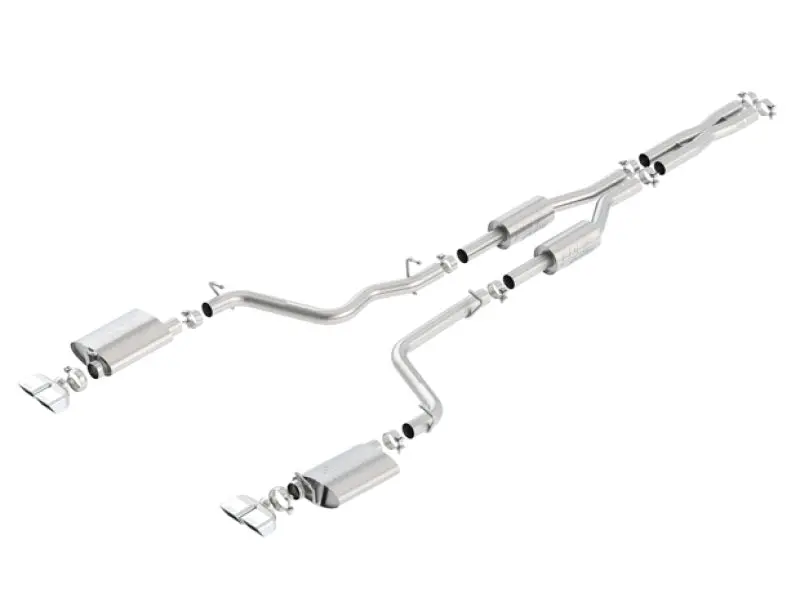Borla 09-14 Dodge Challenger R/T 5.7L Rwd 2Dr. 2.5In. Atak Cb Exhaust - Dual Split Rear Exit 1