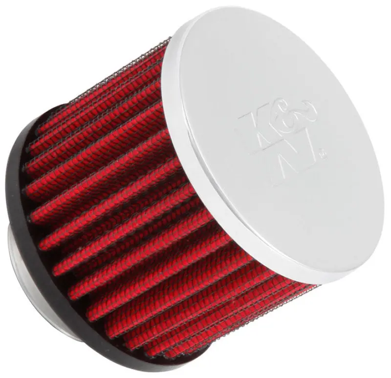 K&N 1.375 Inch Id 3 Inch Od 2.5 Inch H Clamp On Crankcase Vent Filter 1