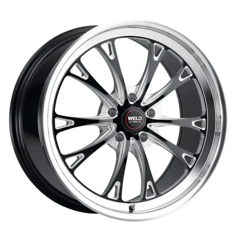 Weld Belmont Beadlock 17X10 / 5X120 Bp / Et42 / Bs 7.15 / 78.1 Cb Gloss Black Mil 1
