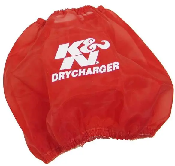 K&N Round Tapered Drycharger Air Filter Wrap Red 7.5In Base Id / 4.5In Top Id / 6In Height 1