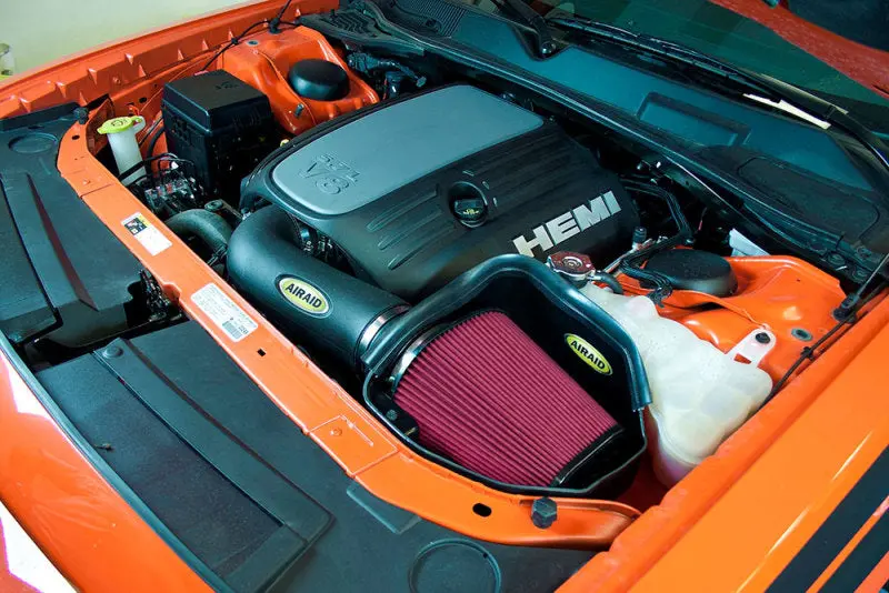 Airaid 11-14 Dodge Charger/Challenger Mxp Intake System W/ Tube (Dry / Red Media) 1