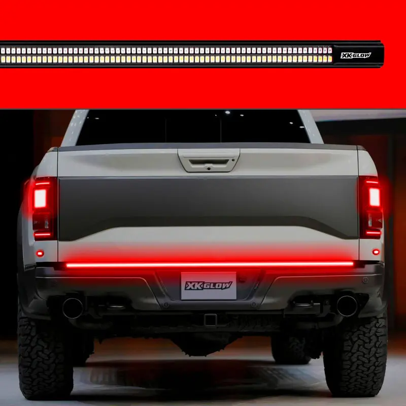 Xk Glow Truck Tailgate Light W/ Chasing Turn Signal & Built-In Error Canceller - 3Rd Gen 60In 1