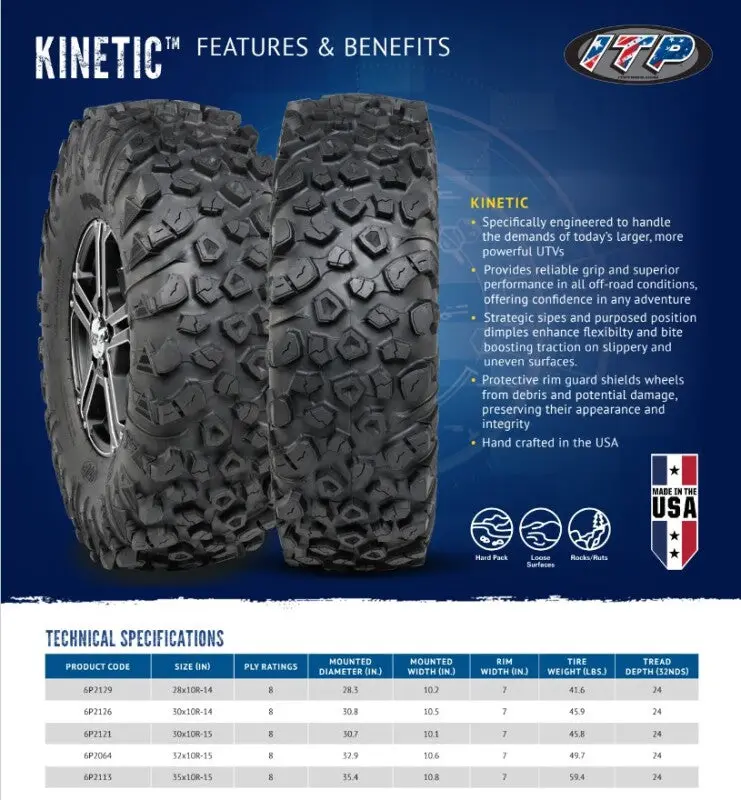 Itp Kinetic Tire 32X10r-15 8Pr 1