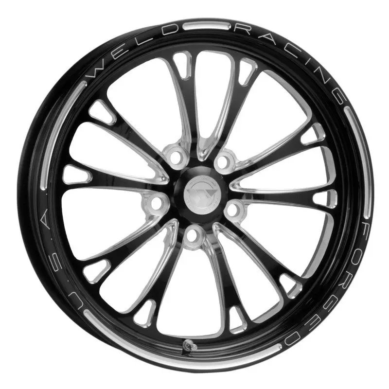 Weld V-Series 1-Piece 17X4.5 / 5X4.5 Bp / 2.25In. Bs Black Wheel - Non-Beadlock 1
