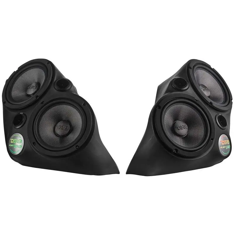Ds18 2015+ Polaris Slingshot Front Fender Dual 8In Speaker Enclosure W/ Leds (Speakers Not Included) 1