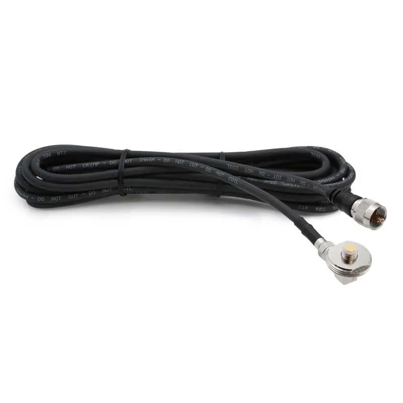 Rugged Radios 15 Ft Antenna Cable With Removable Mini 3/8 Nmo Bulkhead Mount 1