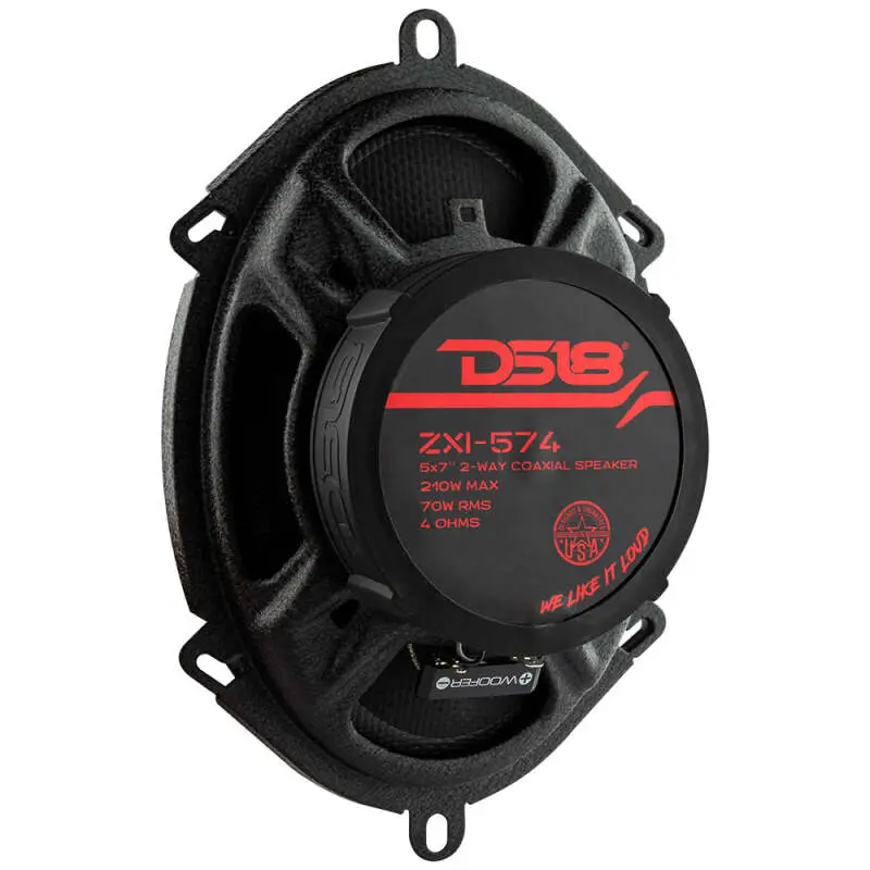 Ds18 5X7in 70 Watts Rms 4 Ohm 2-Way Coaxial Speaker W/ Kevlar Cones 1
