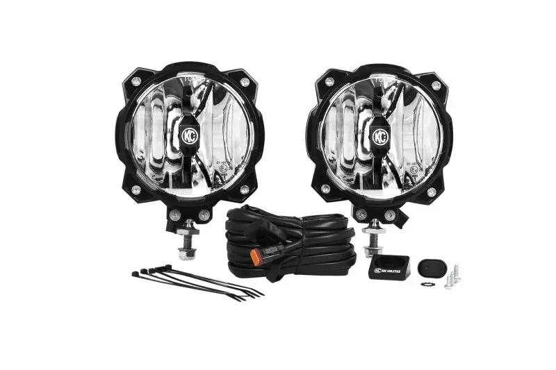 Kc Hilites 6In. Pro6 Gravity Led Light 20W Single Mount Sae/Ece Driving Beam (Pair Pack System) 1
