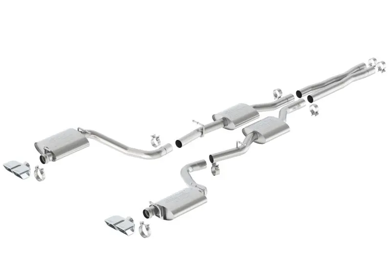Borla 15-16 Dodge Challenger R/T 5.7L Dual Rectangle Angle Cut Dual Split Rear Exit Atak Exhaust 1