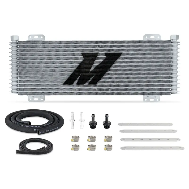 Mishimoto 13-Row Stacked Plate Transmission Cooler - Silver 1
