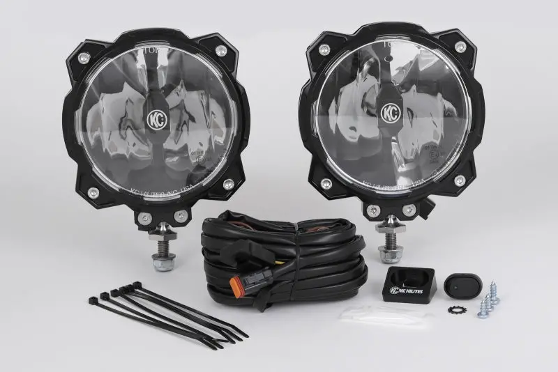 Kc Hilites 6In. Pro6 Gravity Led Light 20W Single Mount Wide-40 Beam (Pair Pack System) 1