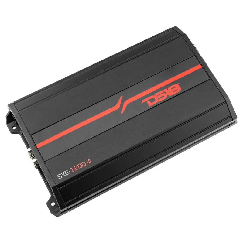Ds18 4-Channel Sxe Amplifier Class A|B 2X 200/4Ohm Bridge 4 X 100/2Ohm 4 X 60/4Ohm Watts Rms- Black 1