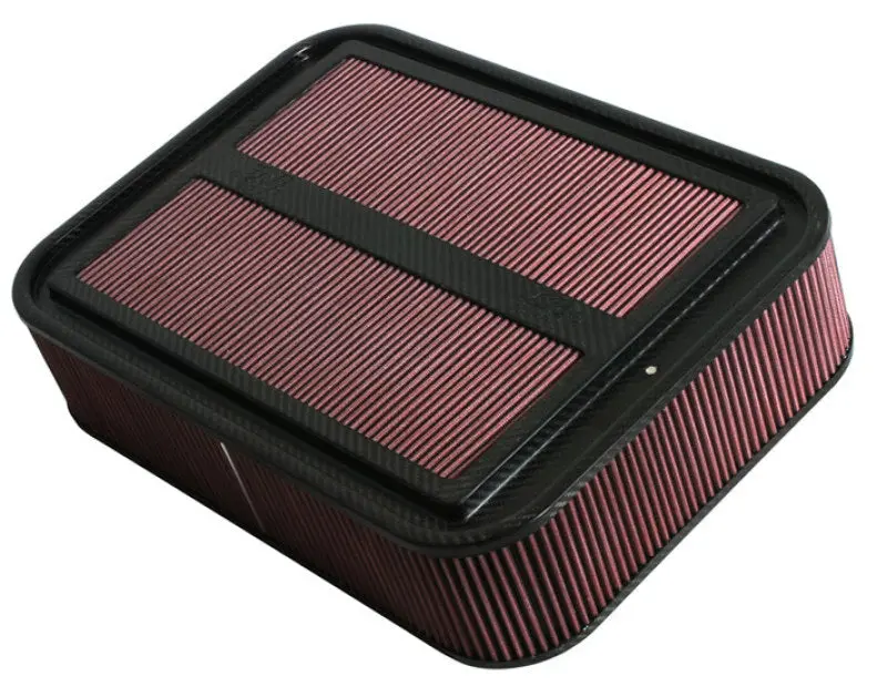 K&N Custom Racing Assembly Carbon Fiber 4In Air Box W/O Base - Large 1