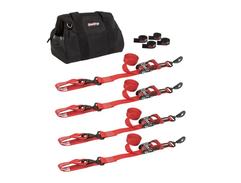 Speedstrap 1 1/2In Utv Tie-Down Kit - Red 1