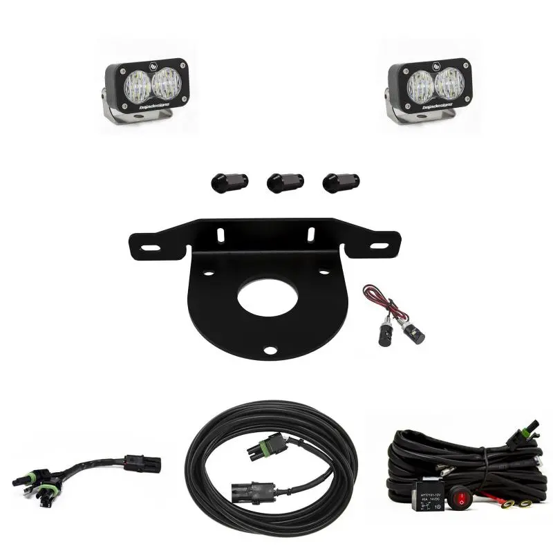Baja Designs 2021+ Ford Bronco Dual S2 Sport W/C Reverse Kit W/Upfitter 1