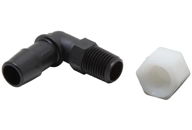 K&N Air Filter Vent Kit - White - 90 Degree Plastic 0.50In Flange 1.75In H 1.75In L 1