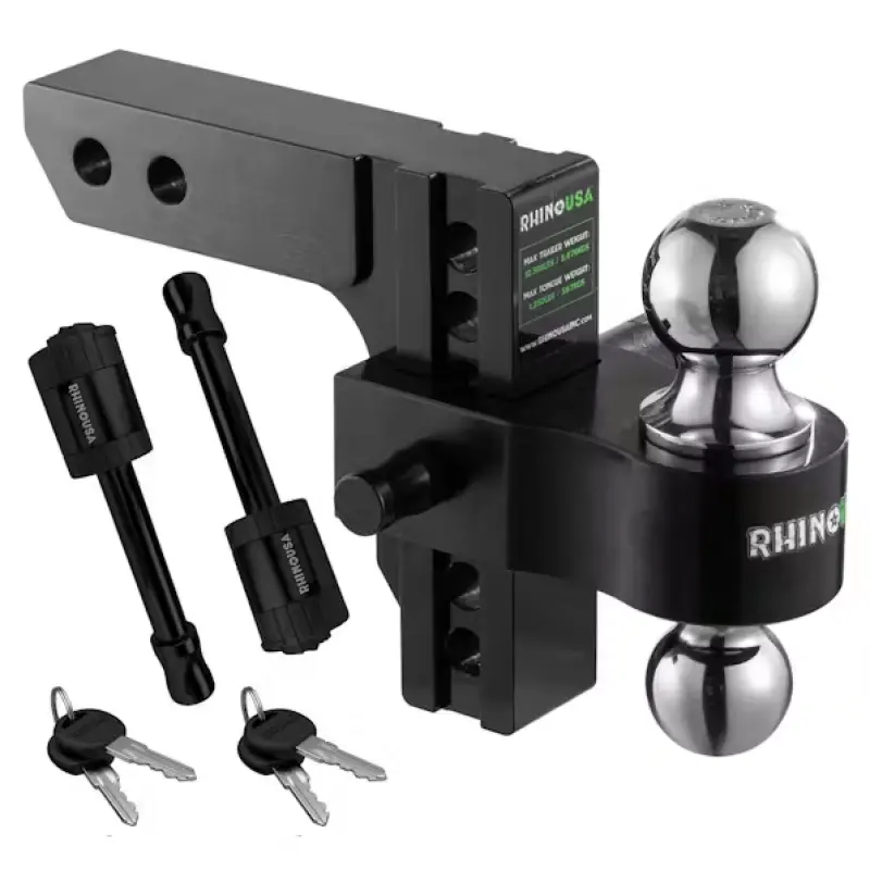 Rhino Usa 6In Heavy Duty Drop Hitch - 2.5In (Black) 1