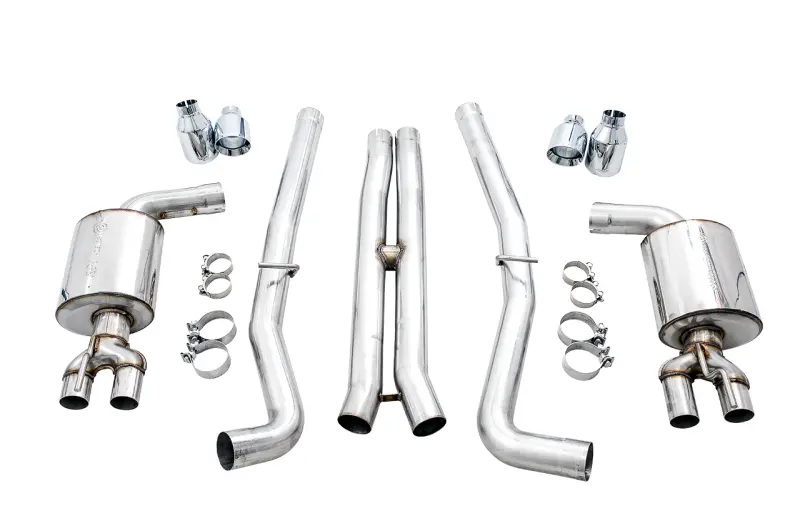 Awe Tuning 2015+ Dodge Challenger 6.4L/6.2L Non-Resonated Touring Edition Exhaust - Use Stock Tips 1