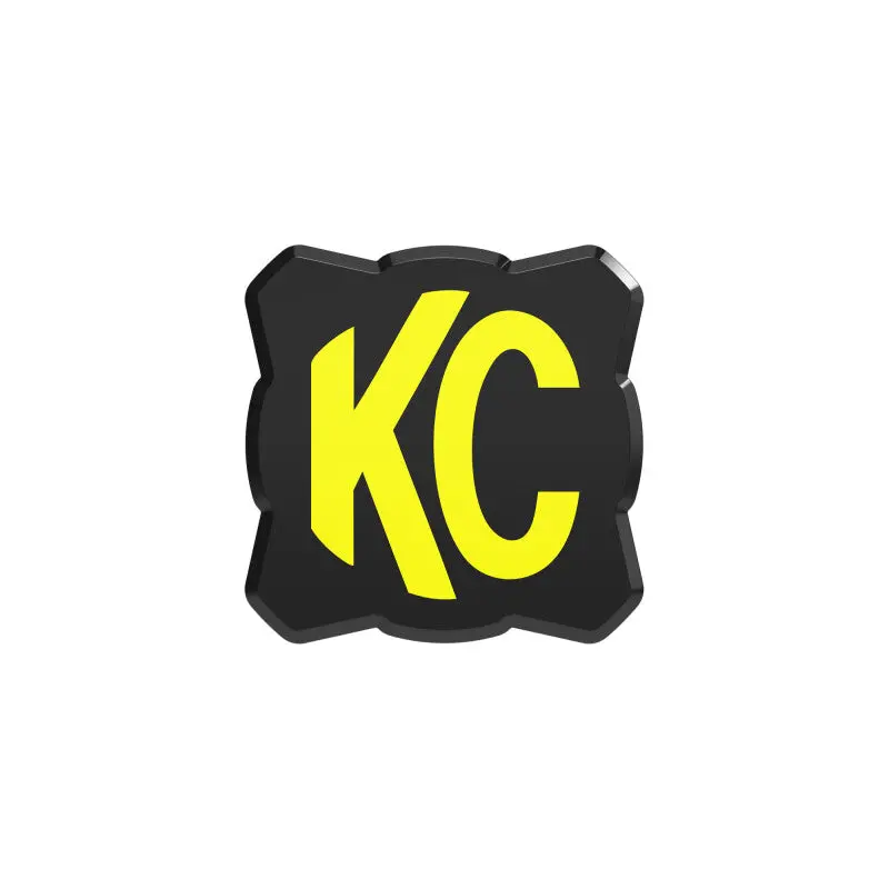 Kc Hilites Flex Era 1 Single Light Cover Only (Black/Yellow Kc Logo) 1