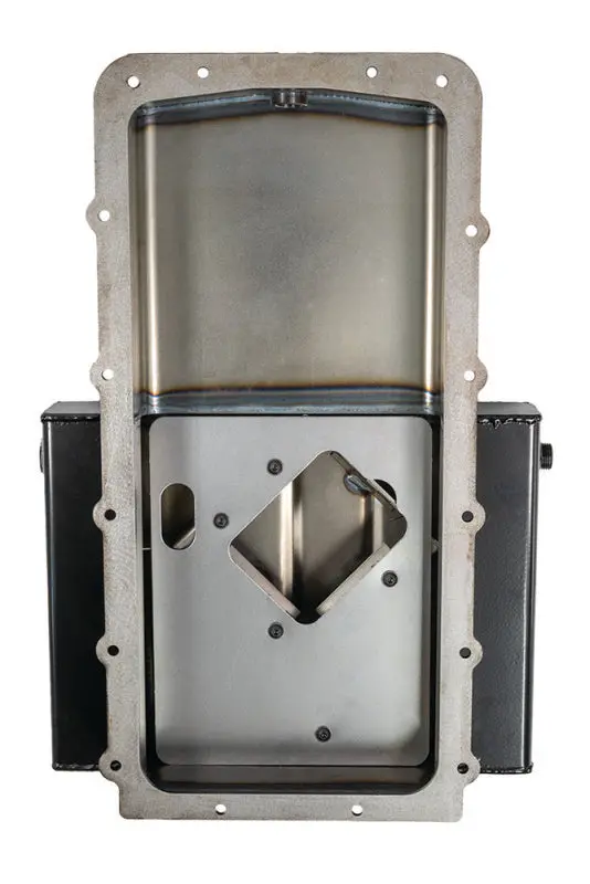 Moroso Ford 5.0 Coyote/Cobra (W/Rear Sump) Road Race Baffled Wet Sump 9.5Qt 4.5In Steel Oil Pan 1