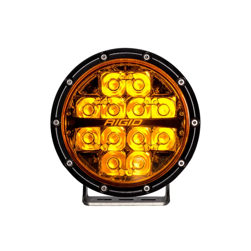 Rigid Industries 360-Series 6In Sae Fog W/ Amber Pro Lens - White (Pair) 1