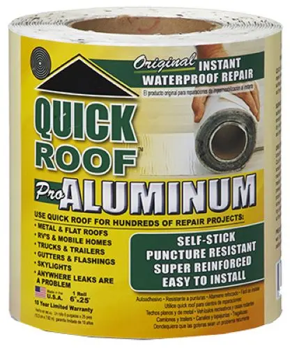 Cofair Qr625 6" X 25' Foot Self Stick Waterproof Aluminum Roof Repair Tape - Quantity Of 1 1