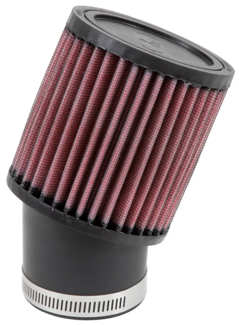 K&N Filter Universal Rubber Round Straight Filter 20 Deg Angled 2-7/16In Flange 3-3/4In Od 4In H 1