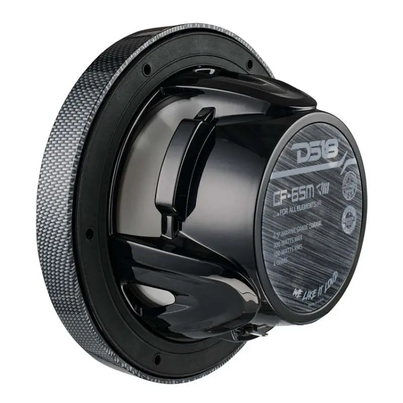 Ds18 Nxl-M Series Spkr W/ Rgb Led Lights 6.5In 2-Way 125 Watts Rms 4 Ohm Black Crbn Fiber W/ Cover 1