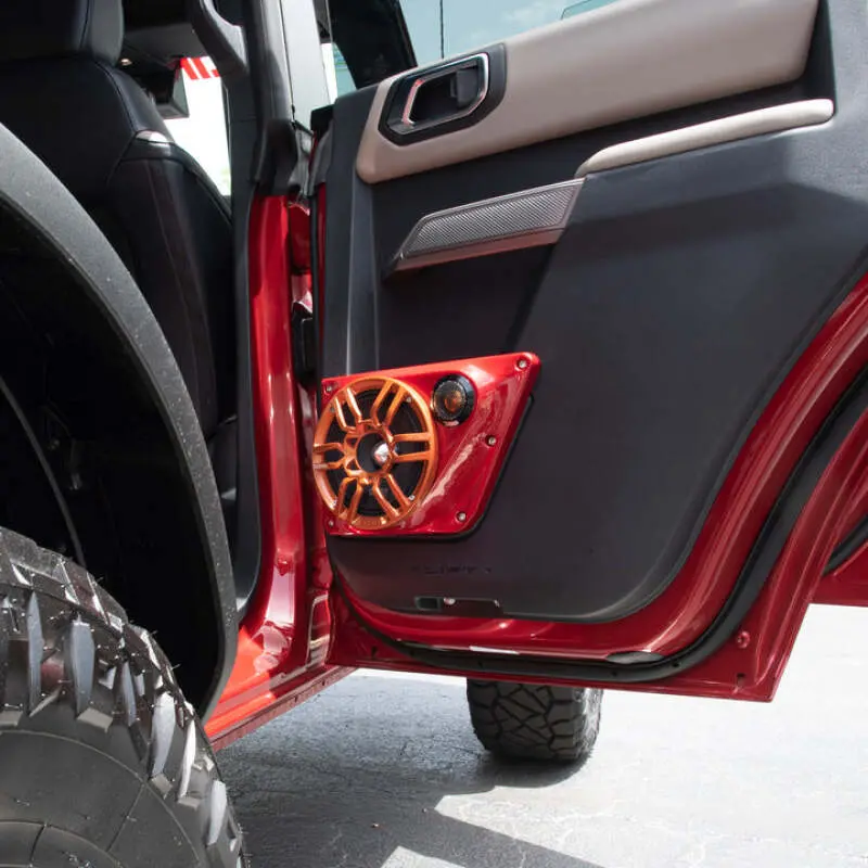 Ds18 21-25 Bronco Back Door Pnls Fits Most 2X 6.5In Speakers 2X 2.3In Cut Out Twtrs Speaker Not Incl 1