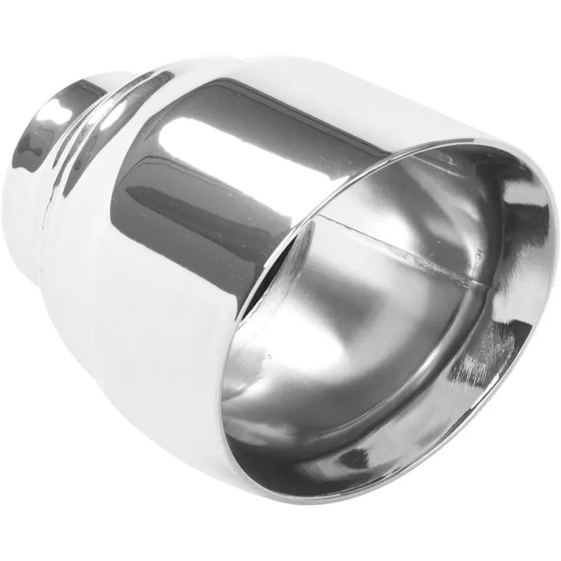 Magnaflow Tip Stainless Double Wall Round Single Outlet Polished 4.5In Dia 2.5In Inlet 5.75In Length 1