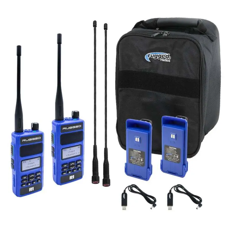 Rugged Radios R1 Ready Pack - Rugged R1 - Business Band Two Way Handheld Radios - Digital And Analog 1