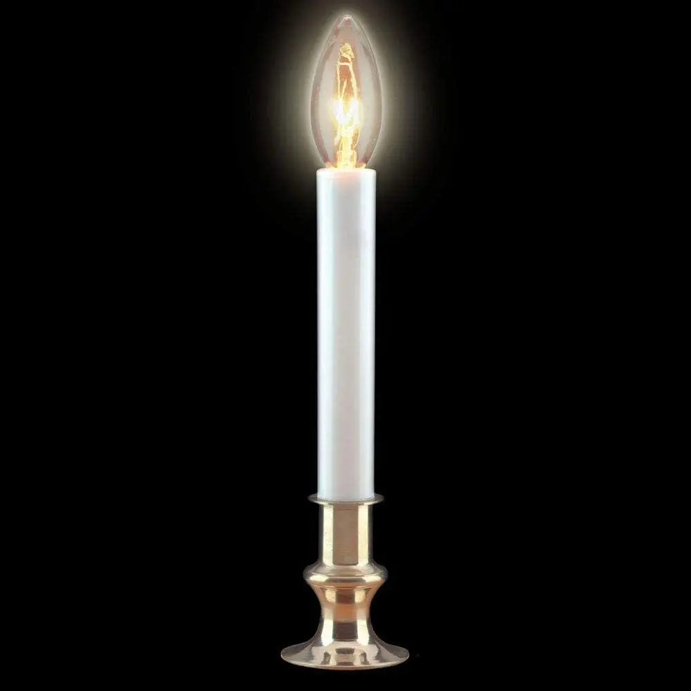 Holiday Wonderland 1528-88 9" Clear Electric Sensor Christmas Window Candles - Quantity Of 4 1