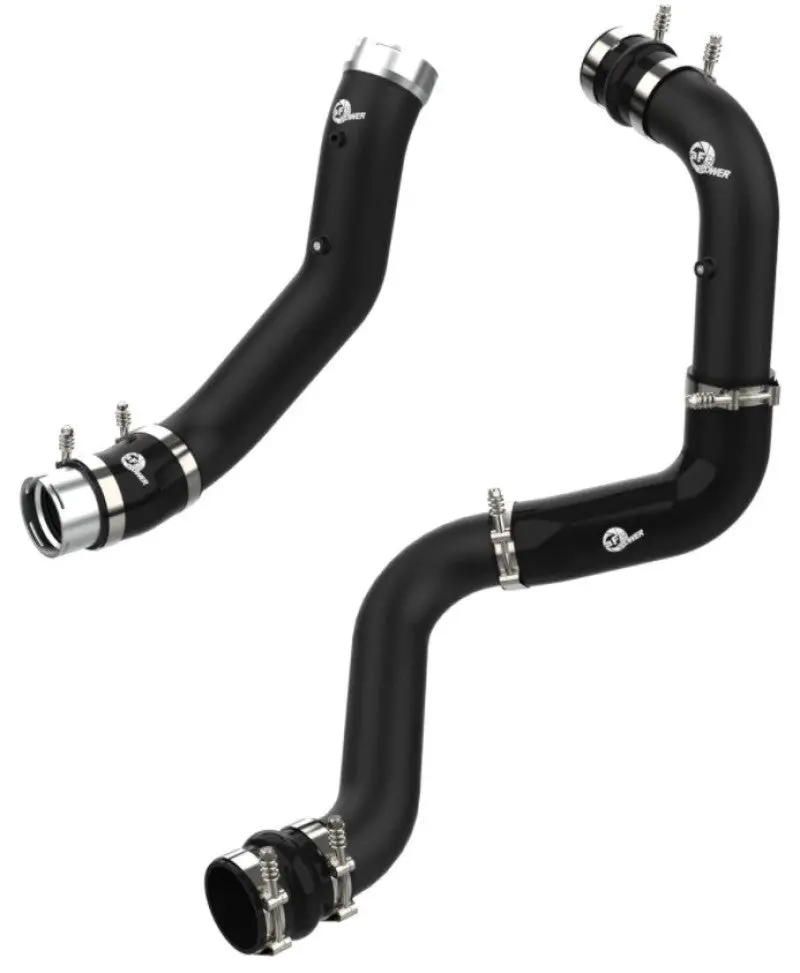 Afe Bladerunner Black 3In Aluminum Charge Pipe Kit 20-21 Gm Diesel Trucks V8-6.6L (Td) L5p 1