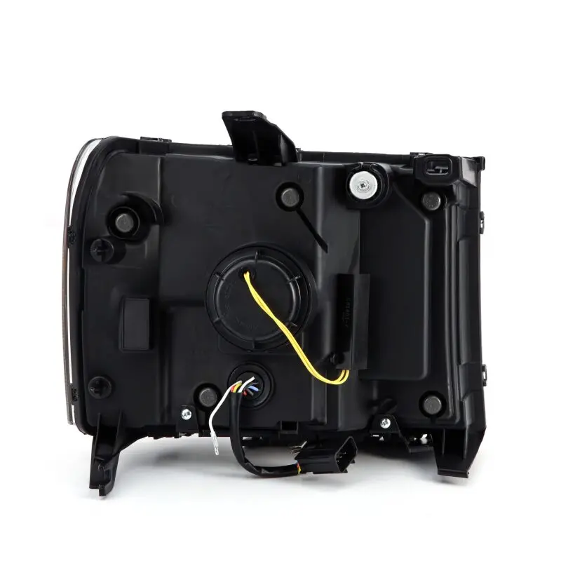 Alpharex 07-13 Gmc Sierra 1500 (No Clsc) Luxx-Series Led Proj Hl Jet Blk W/Actv Lgt & Seq.Sig / Drl 2