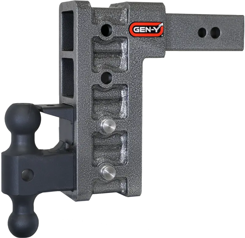 Gen-Y Mega Duty 2.5In Shank 9In Drop 3.5K Tw 32K Hitch W/Gh-0161 Dual-Ball/Pintle Lock 1