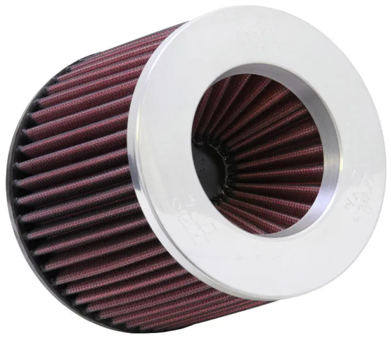 K&N Universal Filter 3 Inch Flange 6 Inch Base 5 1/4 Inch Top 5 Inch Height W/ Polished Top 1