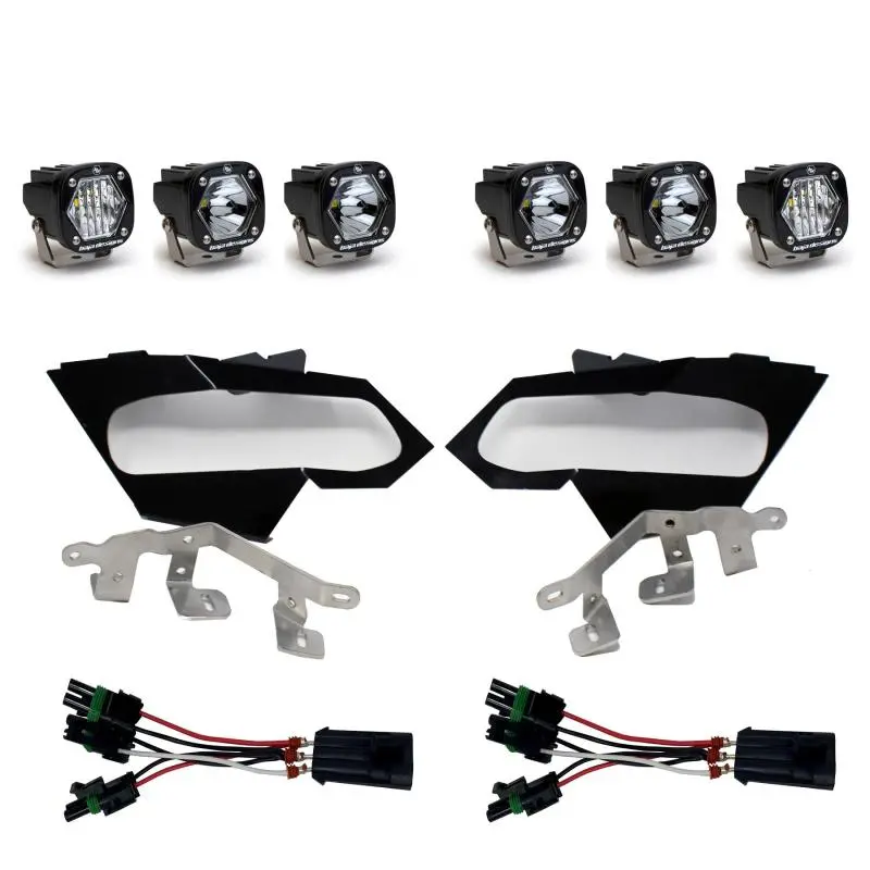 Baja Designs Can-Am X3 Headlight Kit S1 Spot W/C Headlight Kit 1