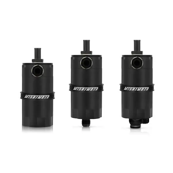 Mishimoto Universal Baffled Oil Catch Can - Black 1