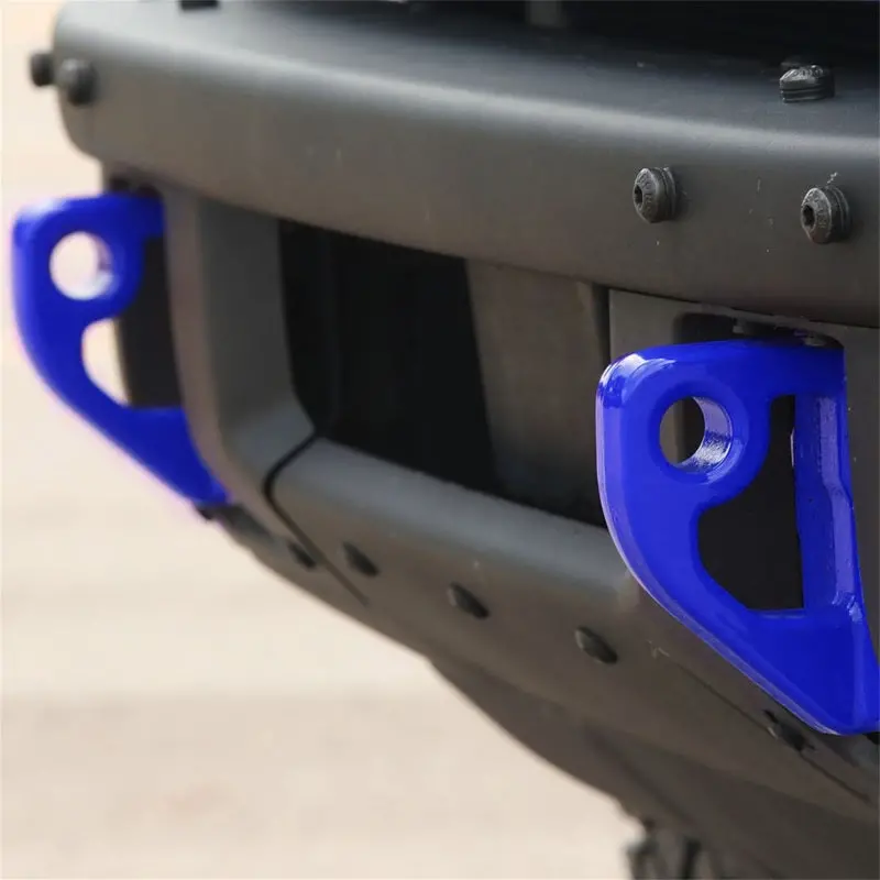 Ford Racing 2021+ Bronco Front Bumper Tow Hooks - Blue (Pair) 1