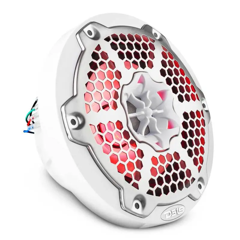 Ds18 Nxl-M Series Speaker W/ Rgb Led Lights 6.5In 2-Way 100 Watts Rms 4 Ohm White W/ Cover 1