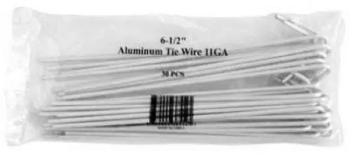 Midwest Air Tech 328554C 30-Pack 6.5" 11 Gauge Aluminum Fence Tie Wires - Quantity Of 6 1