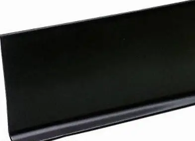 M D Bldg 93146 4" X 20' Black Vinyl Self Stick Wall Base Cove Moulding Bulk Roll - Quantity Of 1 1
