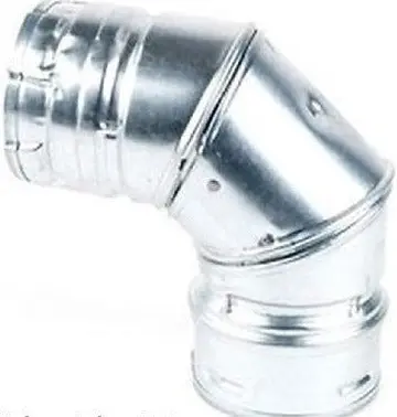 Duravent 3Pvl-E90r 3" Pellet Vent / Stove 90 Degree Elbow With Swivel - Quantity Of 1 1