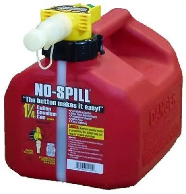 No Spill 1415  1-1/4 Gallon Carb Compliant User Friendly Gas Gasoline Fuel Can 1