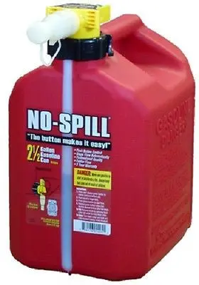 No Spill 1405  2-1/2 Gallon Carb Compliant Gas Gasoline Fuel Can 1